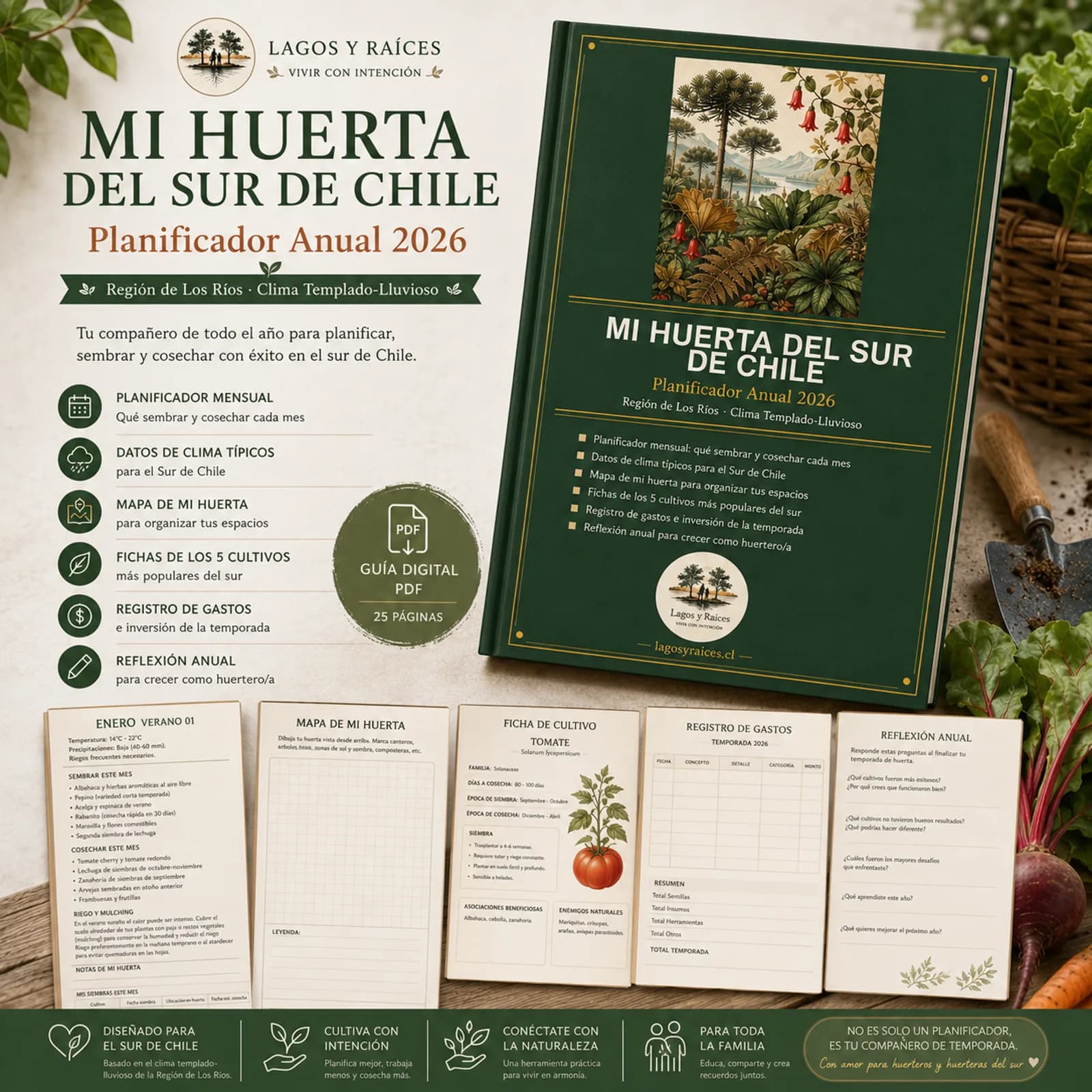 Mi Huerta del Sur de Chile — Planificador Anual 2026